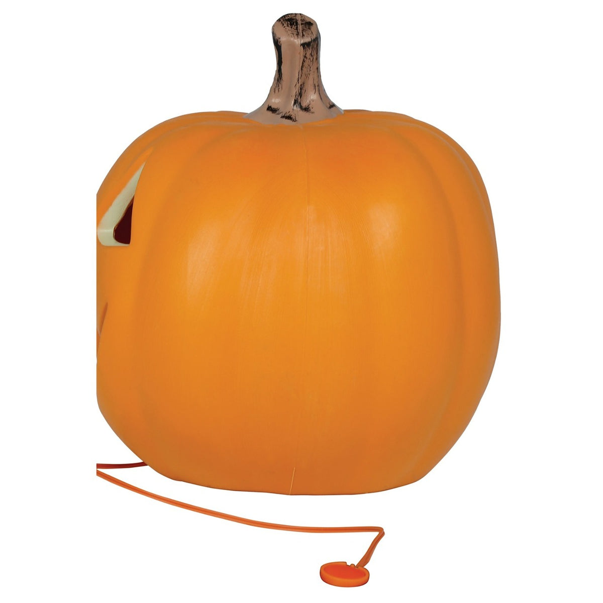 Creepy Orange Light-Up Pumpkin