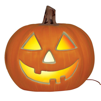 Smiling Light-Up Pumpkin