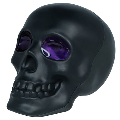 Black Light-Up Skull with Smoke