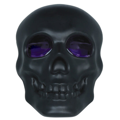 Black Light-Up Skull with Smoke