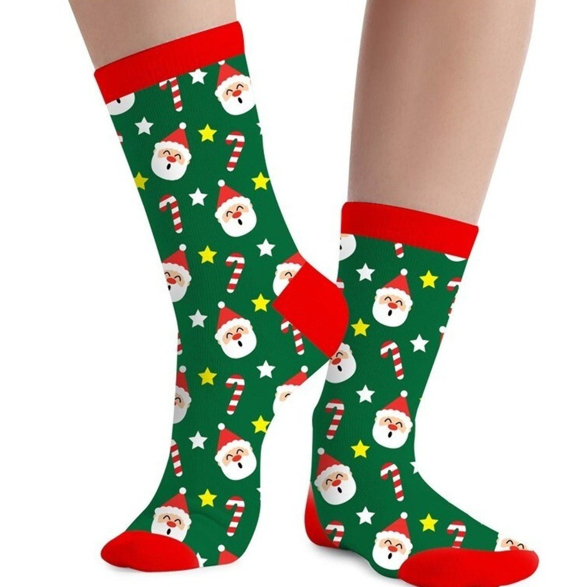 Kids Green Christmas Socks