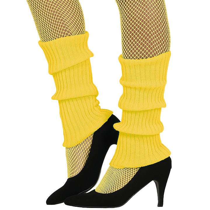 Neon Yellow Leg Warmers
