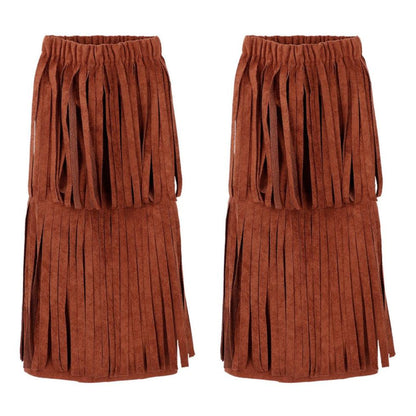 Brown Hippie Leg Warmers
