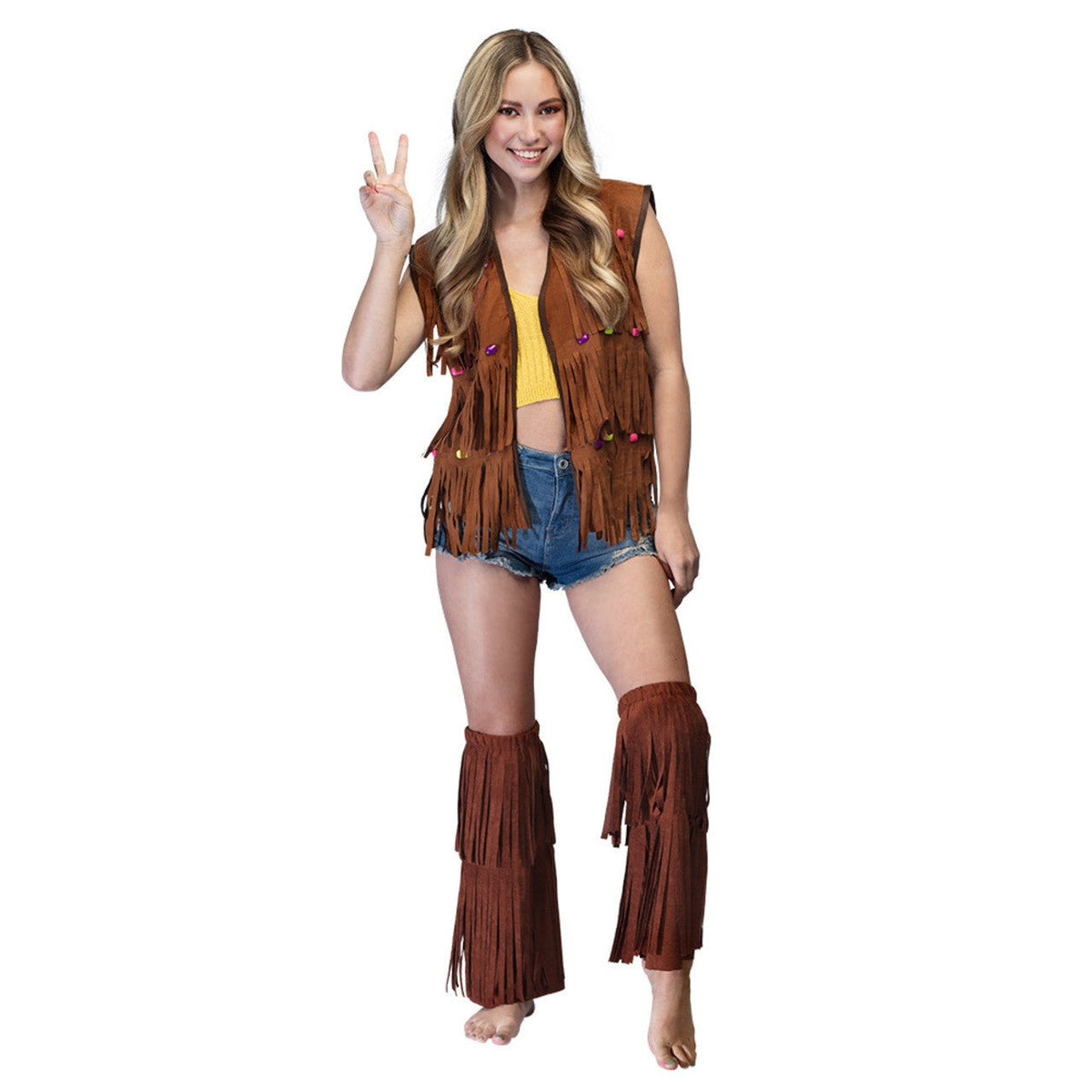 Brown Hippie Leg Warmers