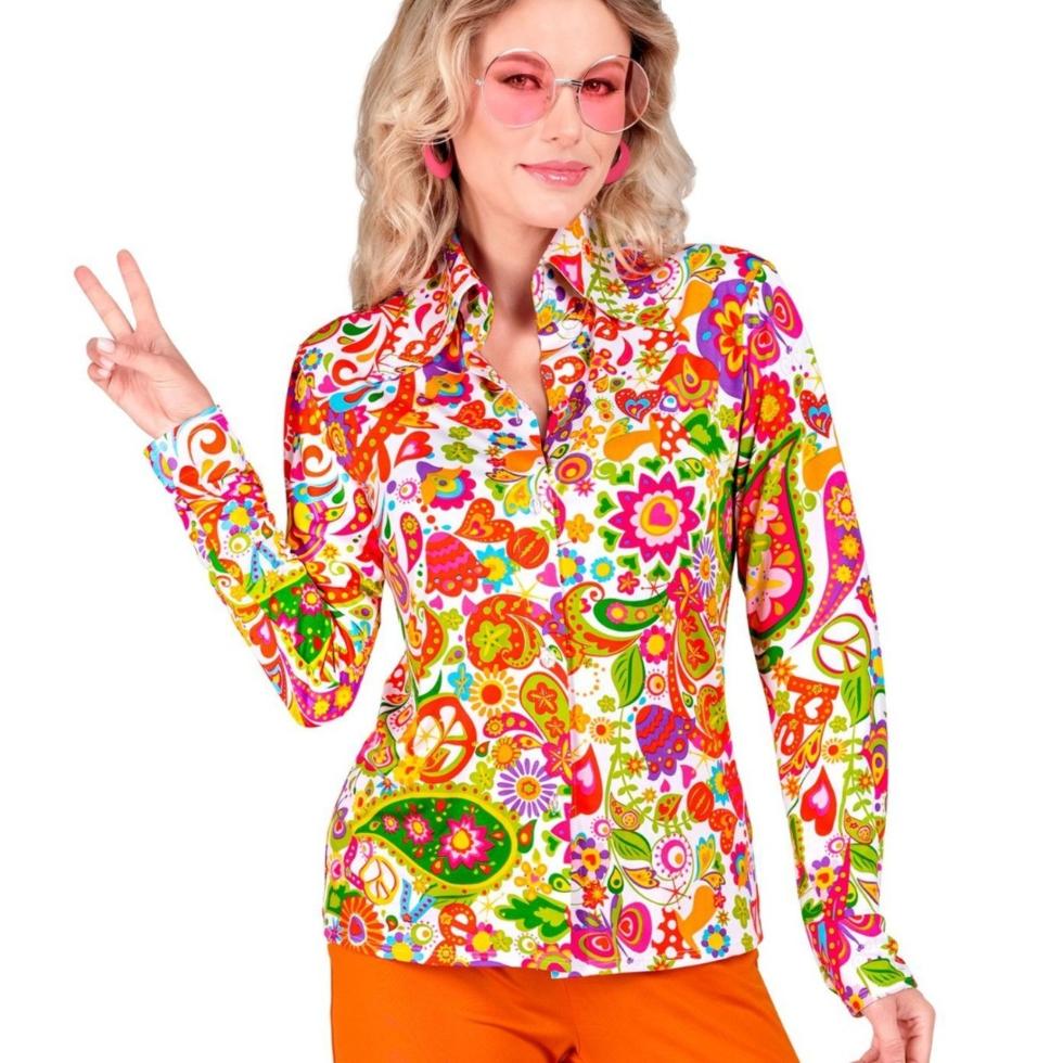 Womens 60s Hippie Shirt