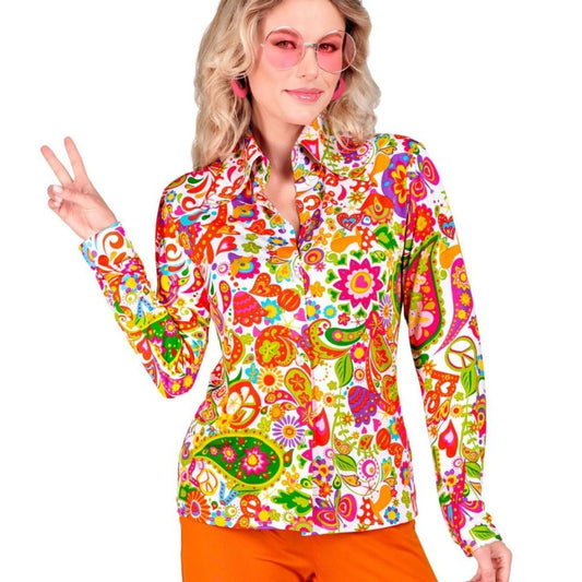 Womens 60s Hippie Shirt