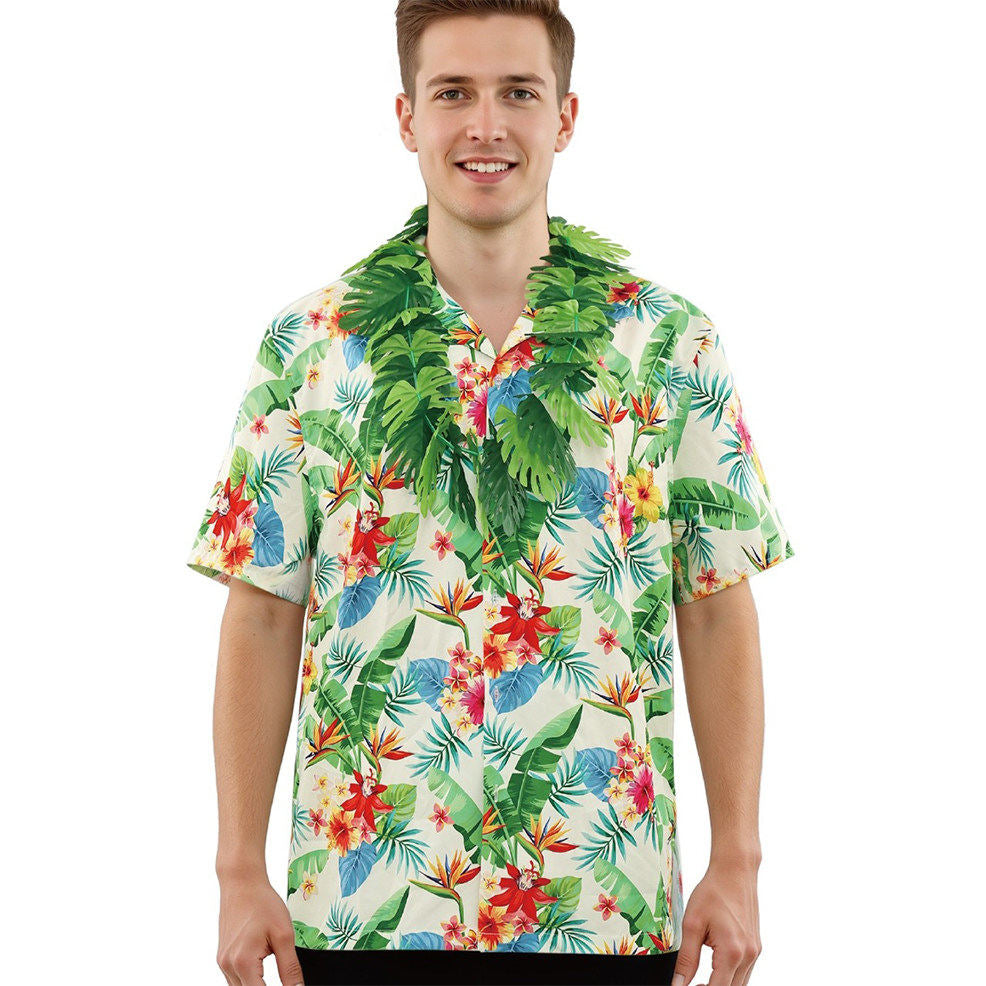 Floral Hibiscus Hawaiian Shirt