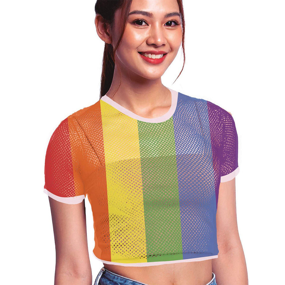 Multicolour Fishnet T-shirt