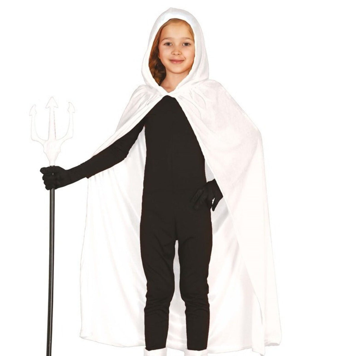 Short White Velvet Cape