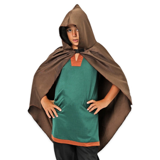 Kids Brown Medieval Eco Cape