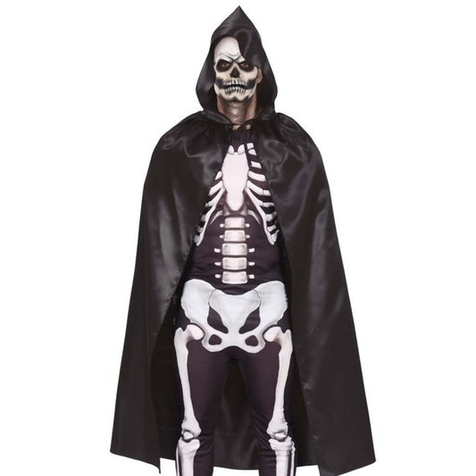 120cm Black Hooded Cape