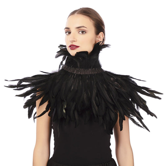 Black Swan Feather Capelet