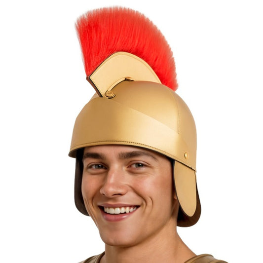 Roman Gladiator Gold Helmet
