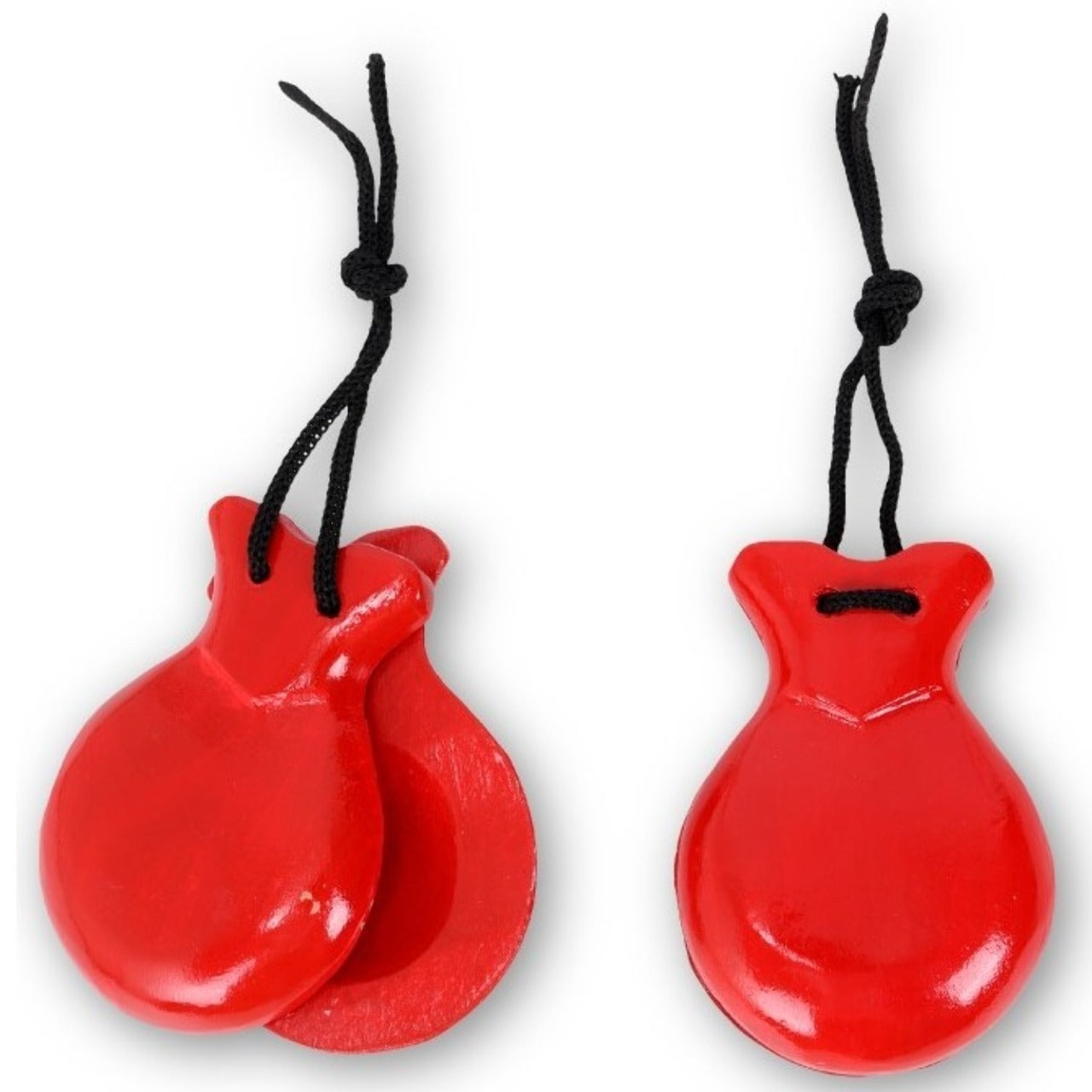 Plain Red Flamenco Castanets