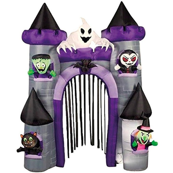 Inflatable Halloween Castle with LED