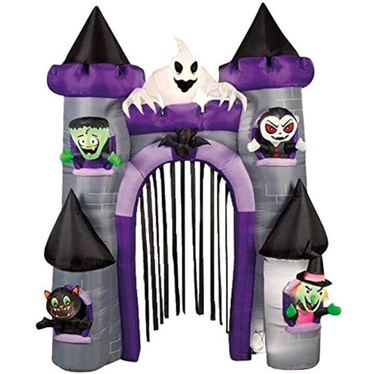 Inflatable Halloween Castle with LED