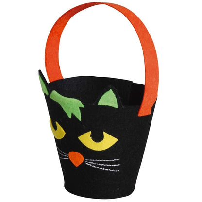 Black Cat Trick-or-Treat Bucket