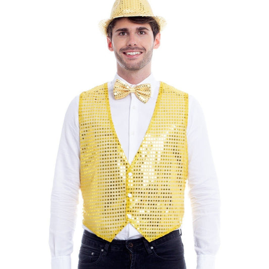 Eco Gold Sequin Waistcoat