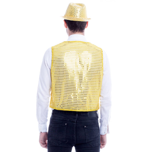 Eco Gold Sequin Waistcoat