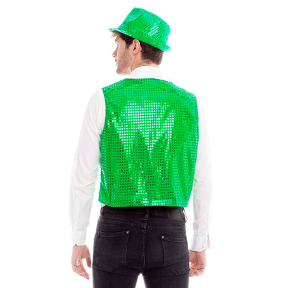 Green Eco Sequin Waistcoat