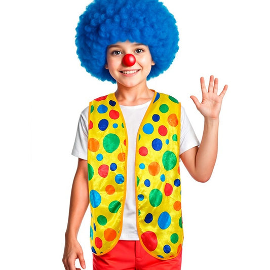 Kids Polka Dot Clown Waistcoat