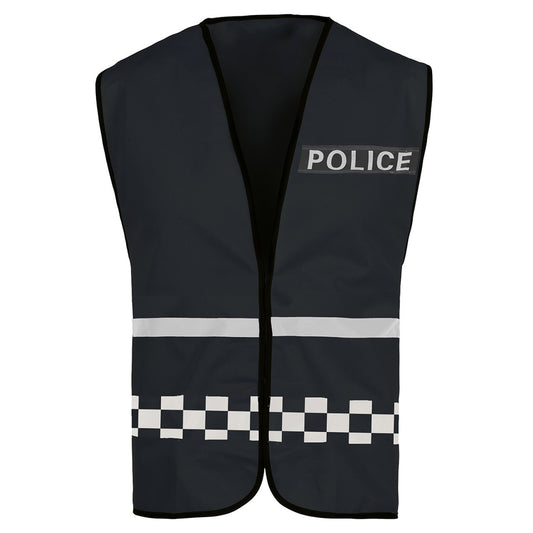 Kids Black Police Vest