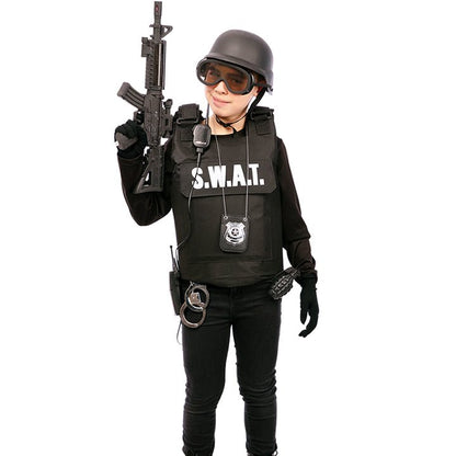 Kids Black SWAT Vest