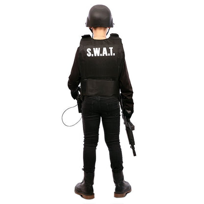 Kids Black SWAT Vest