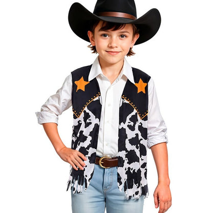 Kids Cowboy Spots Waistcoat