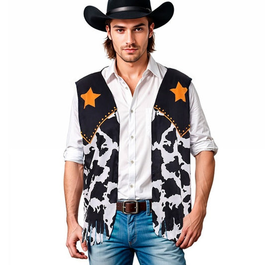 Cowboy Waistcoat with Spots