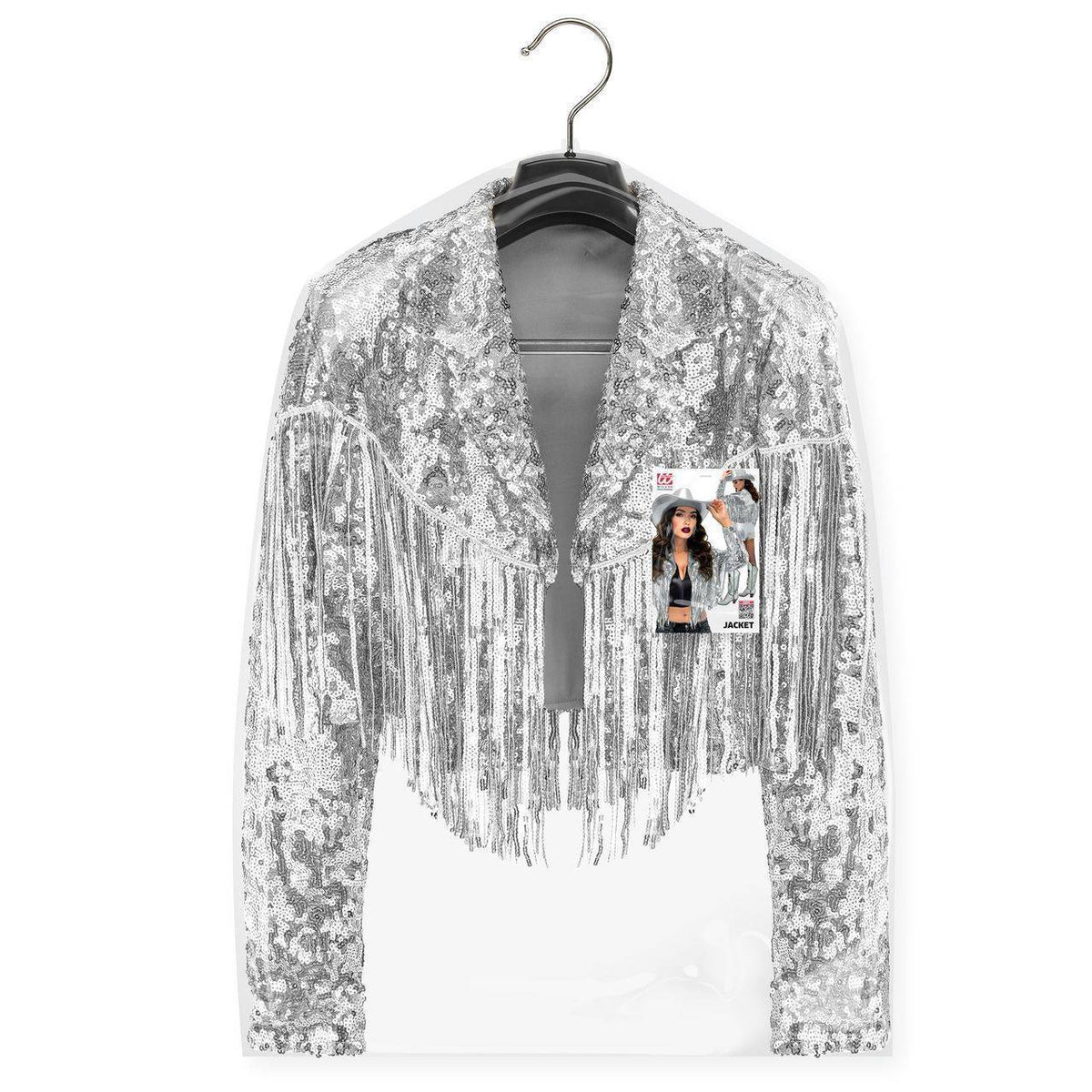 Silver Sequin Festival Jacket