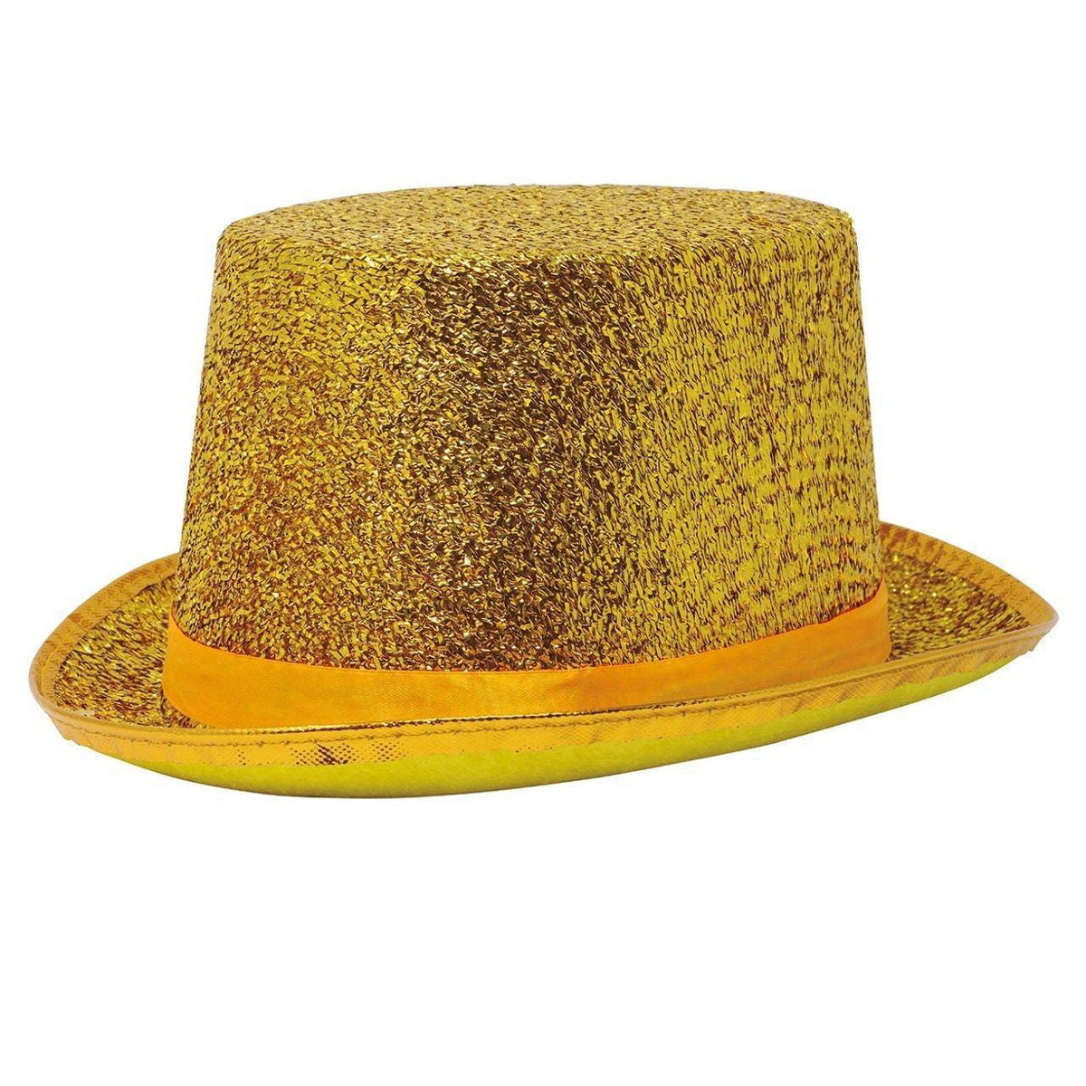Deluxe Golden Glitter Top Hat