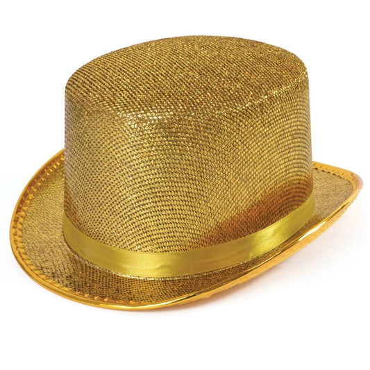 Gold Lamé Top Hat