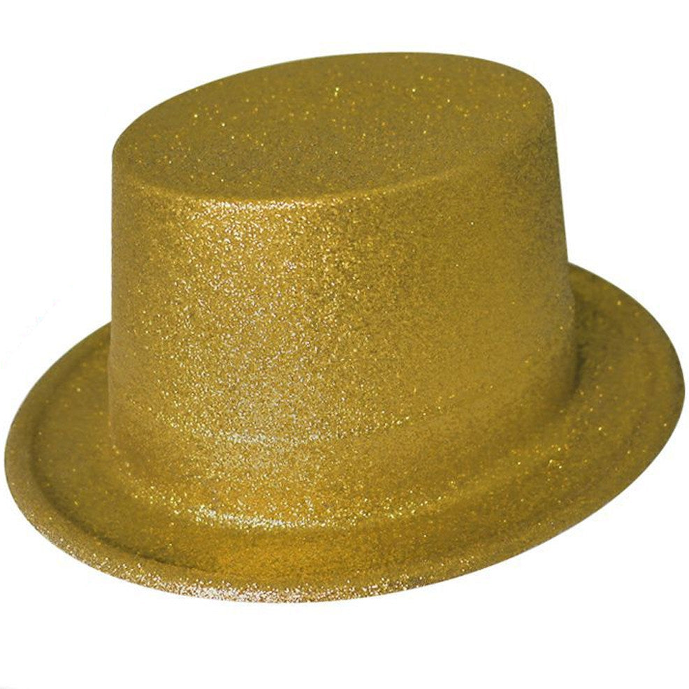 Gold Glitter Top Hat