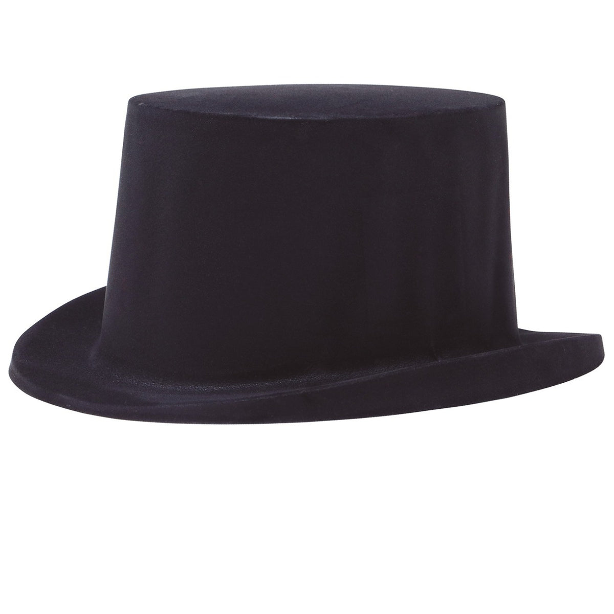 Kids Black Flocked Top Hat