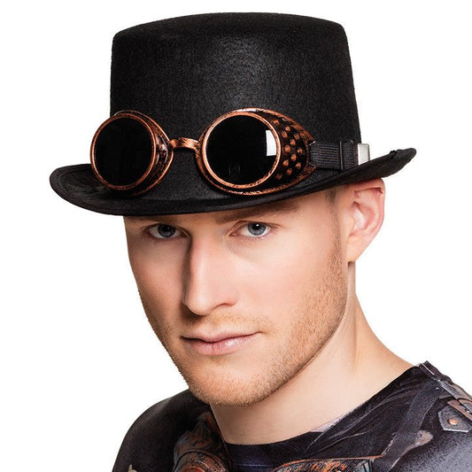 Steampunk Top Hat with Goggles
