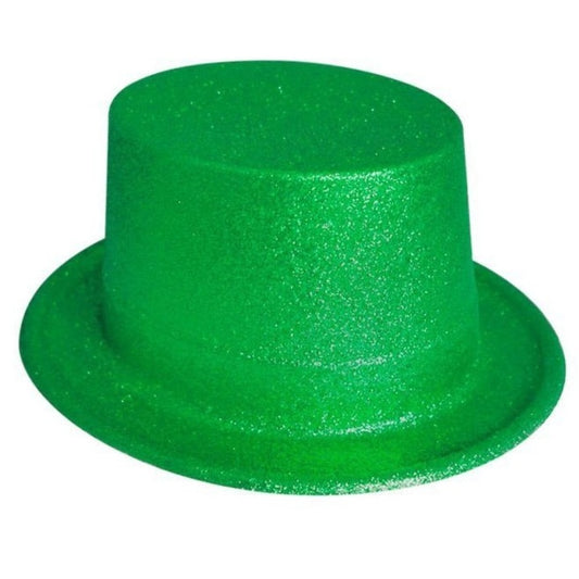 Green Glitter Top Hat