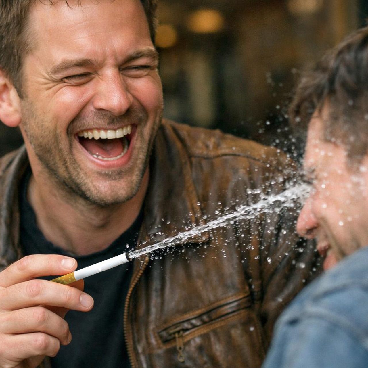 Water-Squirting Cigarette