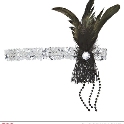 Silver Charleston Headband