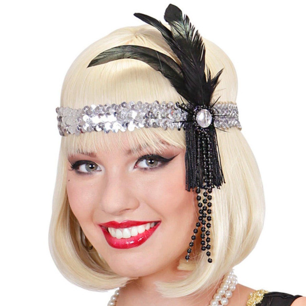 Silver Charleston Headband
