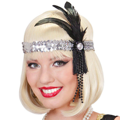 Silver Charleston Headband