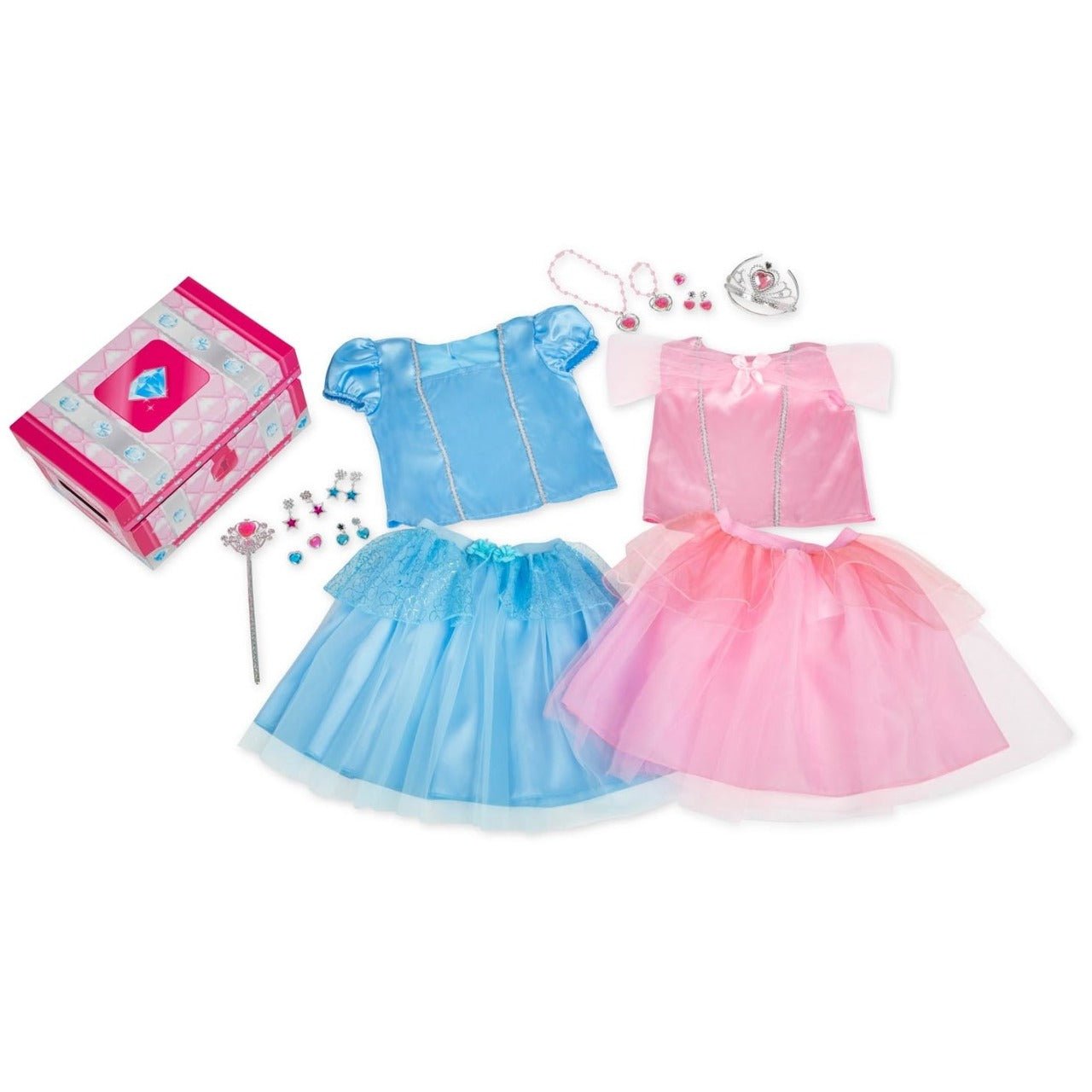 Chest with 2 Girls Princess Costumes