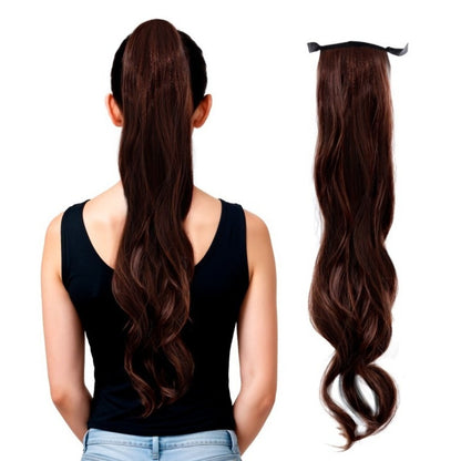 Brown Clip-in Ponytail Hair Extension