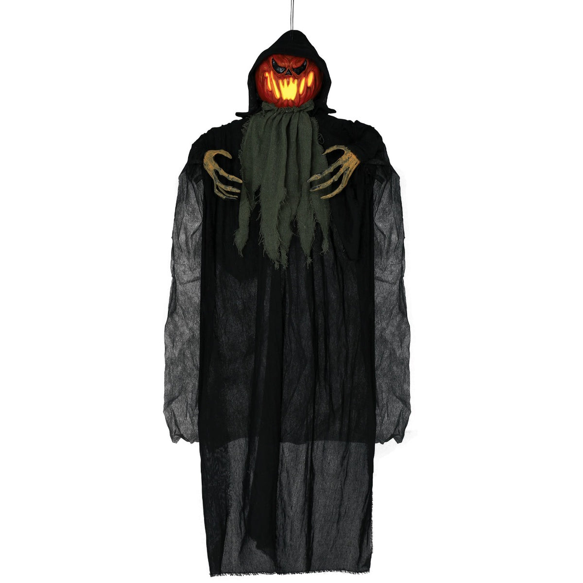 Light-Up Hanging Pumpkin Decoration