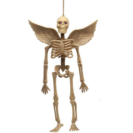 Beige Winged Hanging Skeleton