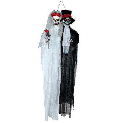 Hanging Skeleton Bride and Groom Decoration