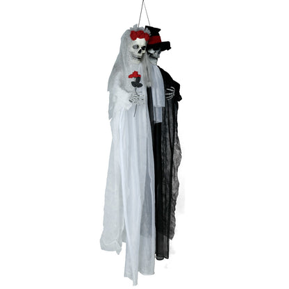 Hanging Skeleton Bride and Groom Decoration