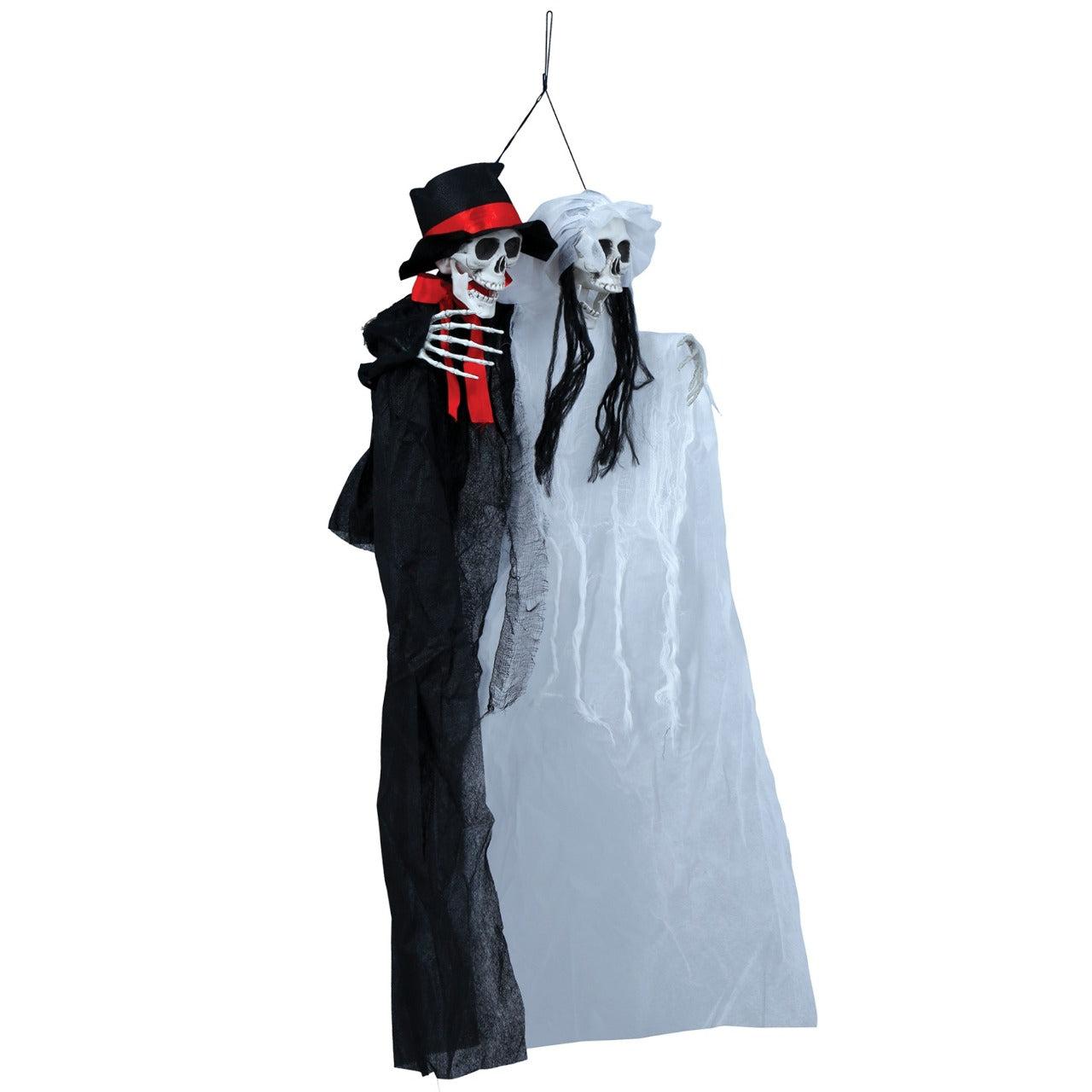 Hanging Skeleton Couple Pendant