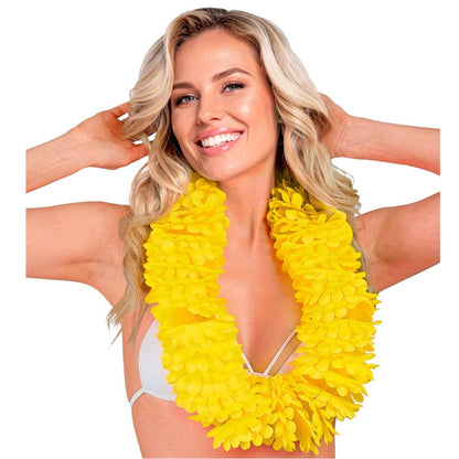 Deluxe Yellow Hawaiian Necklace