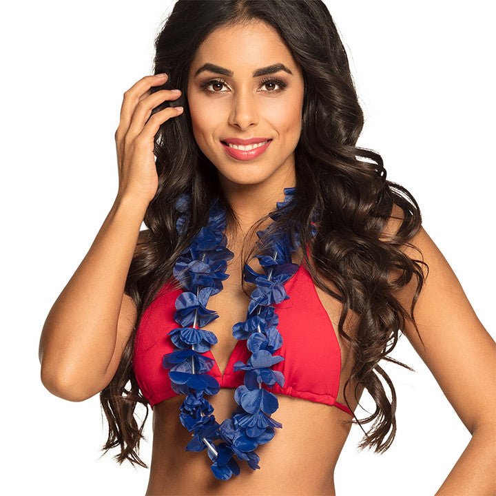 Blue Hawaiian Necklace